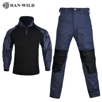 

HAN WILD Tactical Hunting Uniform Combat Uniform Army Shirts Shirt Outdoor Tactical Wearing Equipment for Airsoft- SP2 Version