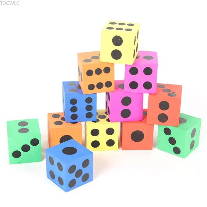 

12 Pcs/set Combination of Eva Magic Foam Dice Children Toys Educational Pop for Kid Game Gaming Children Adult Gift Blocks Cubes