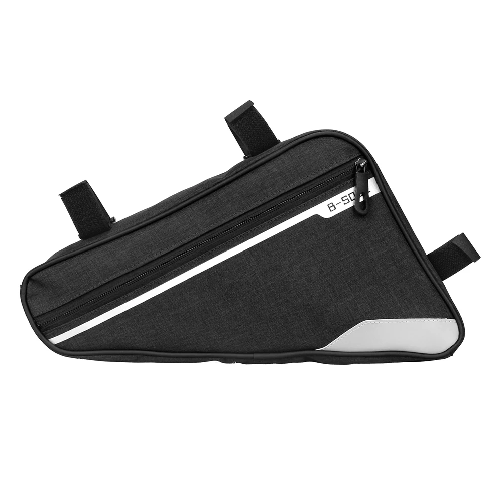 Top B-SOUL MTB Bike Bag Triangle Bycicle Bicycle Front Frame Tube Bag Mountain Bike Accessories Cycling Bag Panniers Bike Basket 5