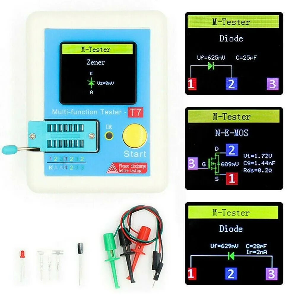 LCR TC1/LCR T7 Transistor Tester Multifunctional Capacitance Resistance