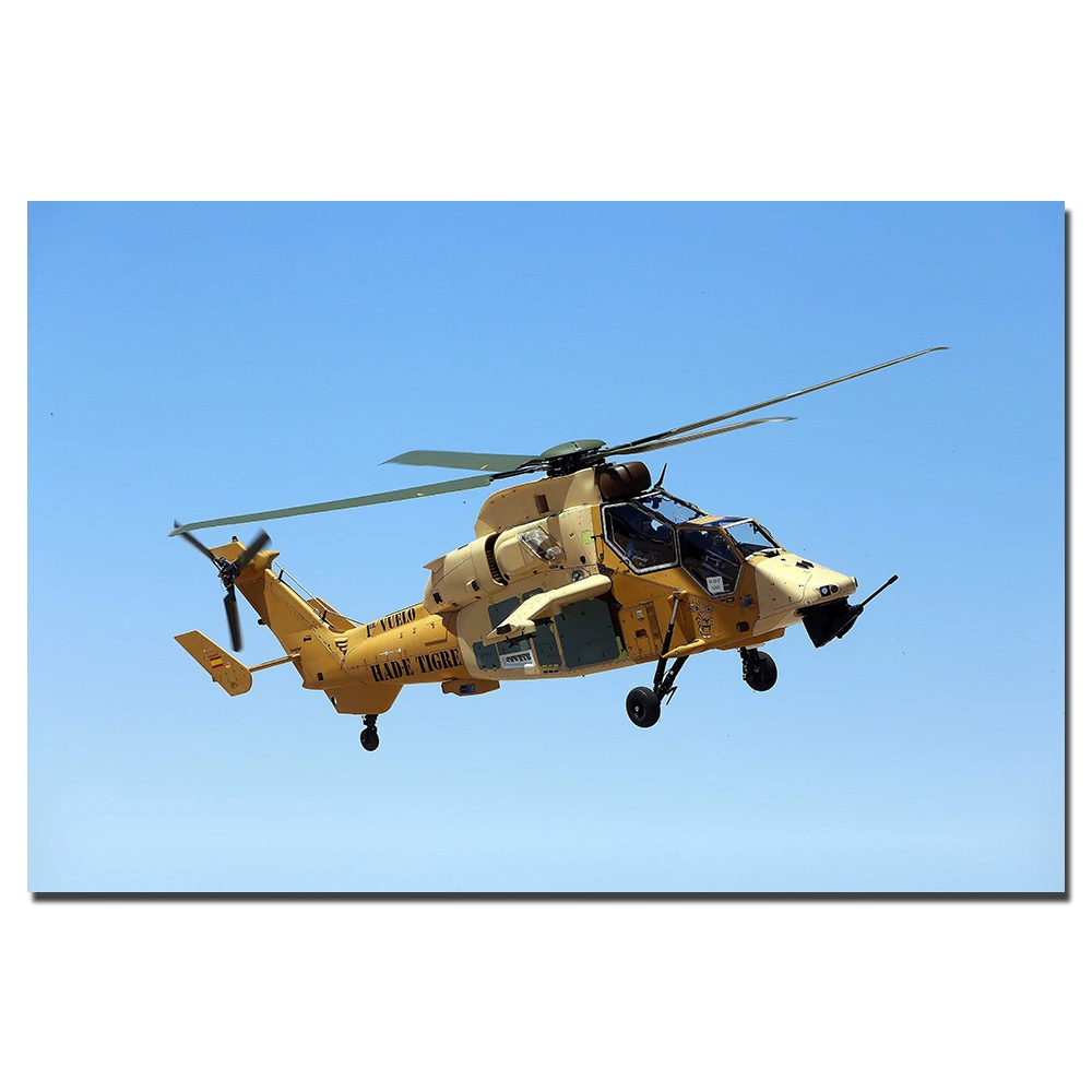 ユーロコプタータイガーヘリコプターのポスター キャンバス 布 印刷された絵画 家の装飾 アート壁画 絵画 書道 Aliexpress