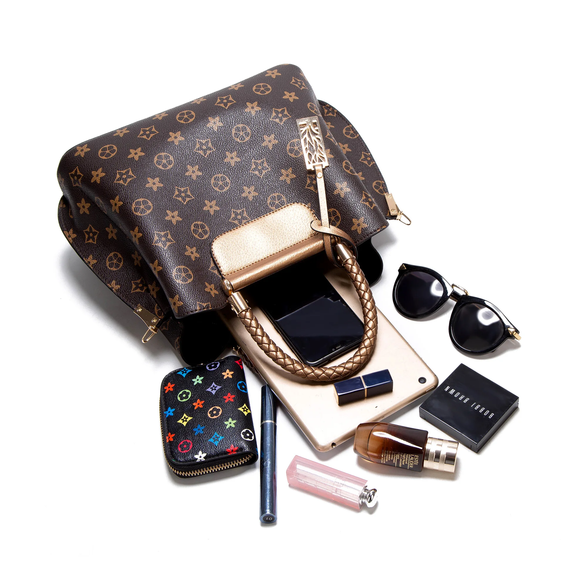 

WOMEN'S Bag 2020 Autumn And Winter New Style Europe And America Fashion Vintage Printed Versatile Shoulder Bag Large Capacity Ha