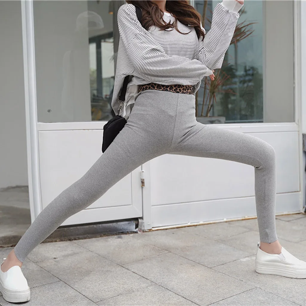 High Elastic Women Leggings Autumn Winter Large Size Slim Stretch pants Leopard Leggings leggins mujer