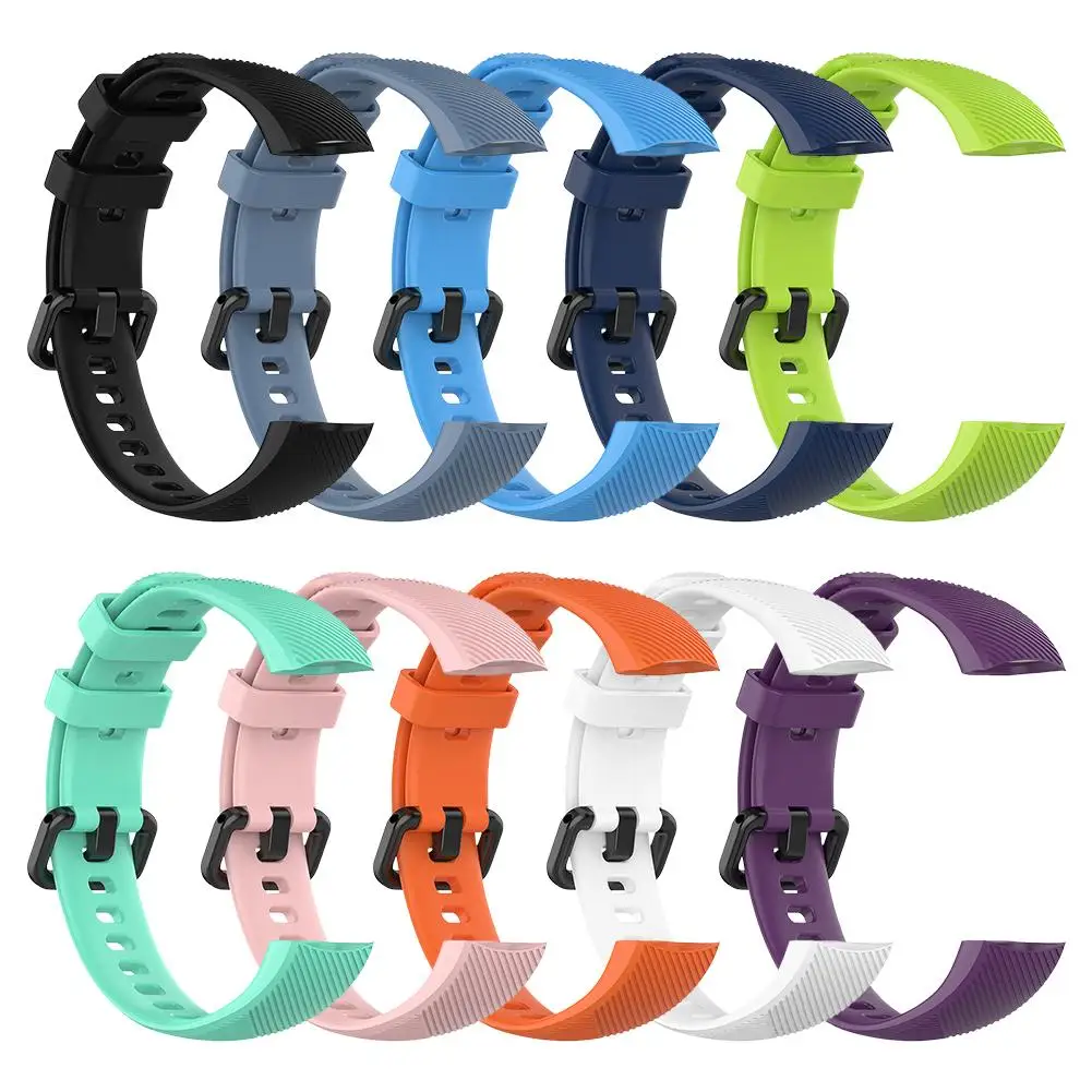 

Silicone Wrist Strap For Huawei Honor Band 5 Smart Sport Bracelet Strap Smart Watch Replacement Wristband Accessories