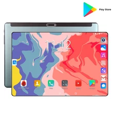 Супер закаленное 2.5D стекло 4G FDD LTE 10 дюймов планшетный ПК Восьмиядерный 6 ГБ ОЗУ 128 Гб ПЗУ 1280x800 ips экран wifi Android 9,0 gps