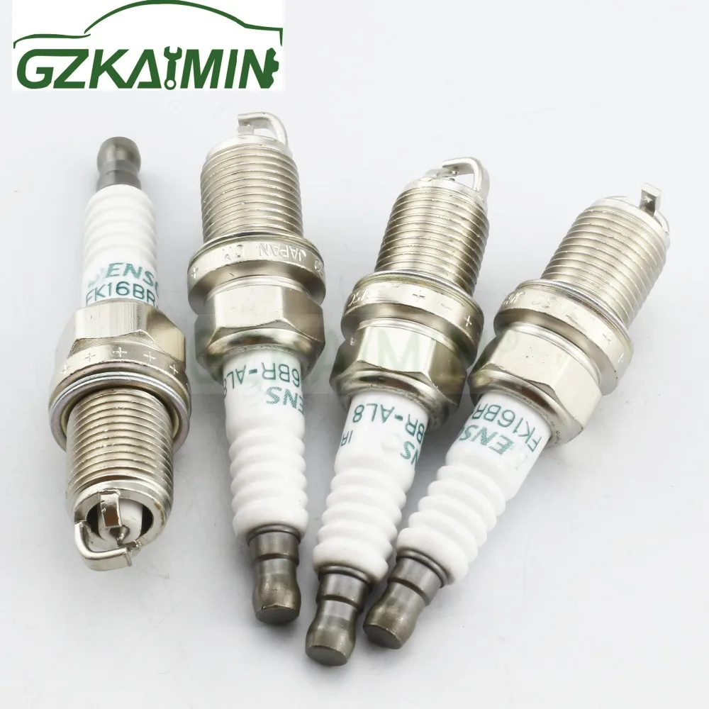 4pcs OEM 90919-01284 FK16BR-AL8 Spark Plug fit Toyota Sienta NHP170 Prius NHP10