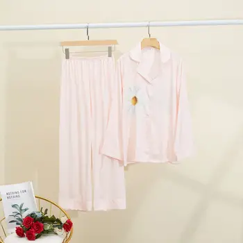 

Fiklyc Sexy Ladies Long-Sleeved Trousers Spring And Autumn New Two-Piece Suit Pajamas Casual Home Wear