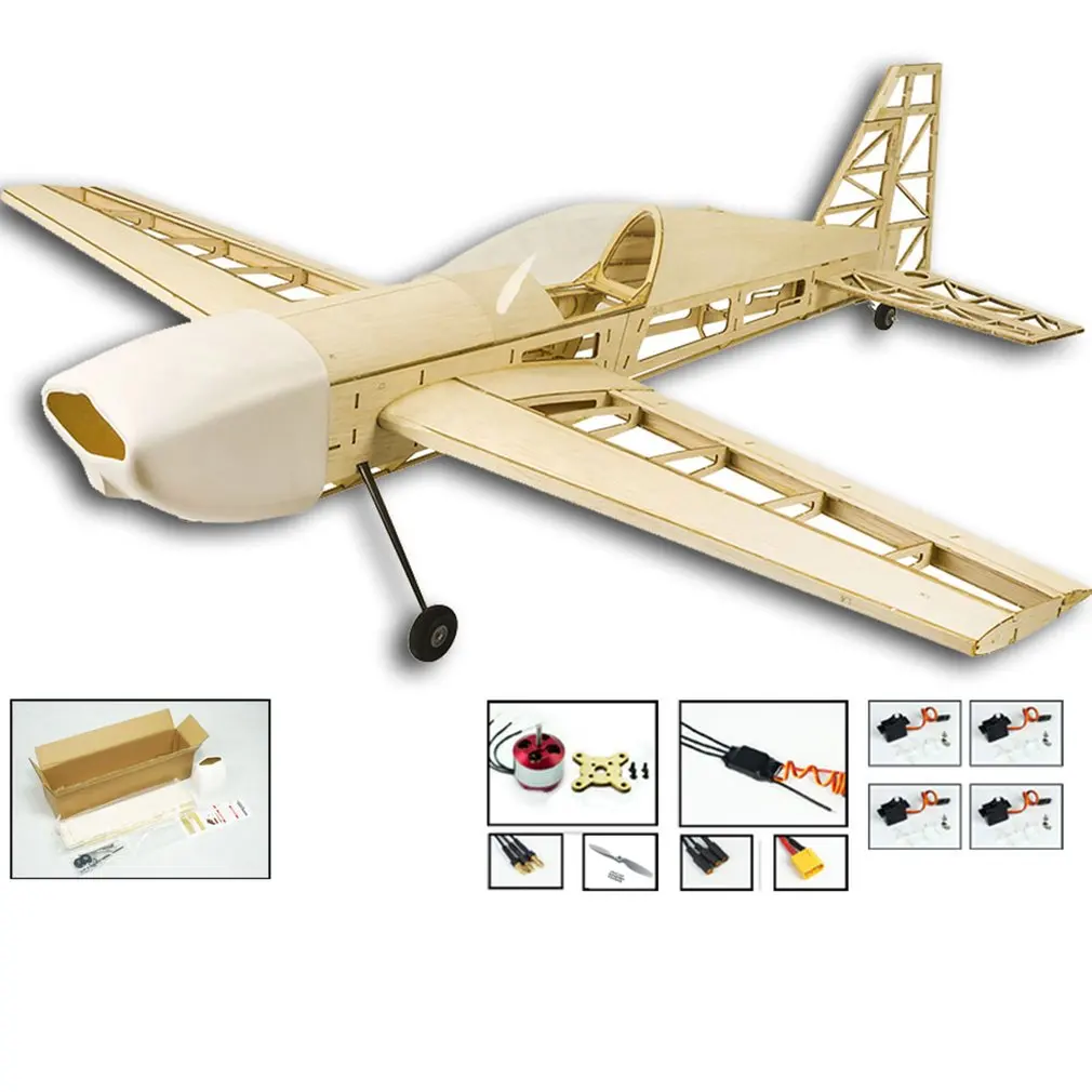 

EP EX330 Balsa Wood Training Plane 1.0M Wingspan Biplane RC Airplane Aircraft Model Toys DIY KIT/PNP for Kid
