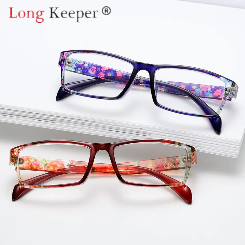 Квадратные Цветочные очки для чтения, мужские женские очки для дальнозоркости, женские мужские очки для дальнозоркости, оптика, увеличительные очки