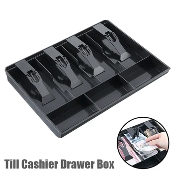 

1pc Cash Box Money Cash Register Till Insert Tray Replacement Coin Drawer Box Register Tray Classify Store Cash Boxes