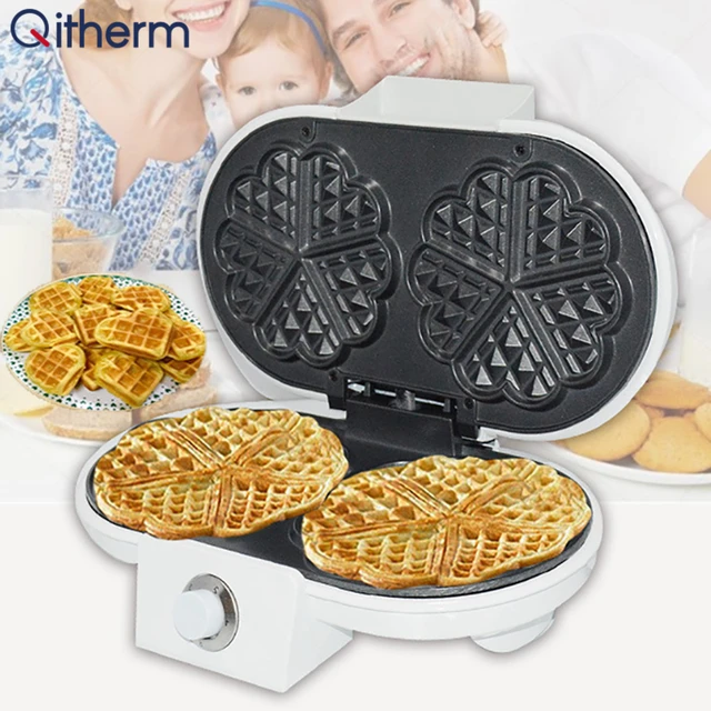 DMWD Automatic Non-stick Electric Cartoon waffle maker muffin pancake maker  Mini Crepe Cooker Multifunction children Breakfast - AliExpress