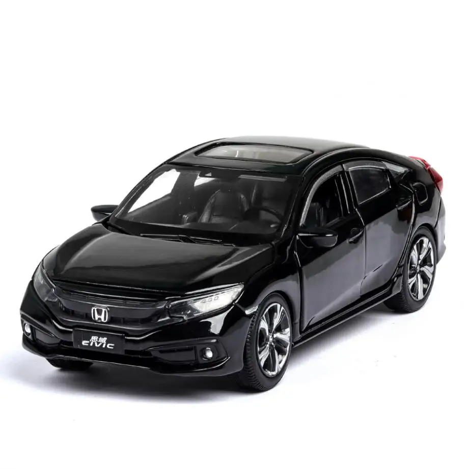 Литые колеса автомобиля 1:32 Масштаб honda civic металл модель светильник звук откат