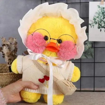 30 см Kawaii LaLafanfan кафе утка плюшевая игрушка мультяшная Милая Утка Мягкая кукла животные куклы детские игрушки подарок на день рождения для детей - Цвет: 32