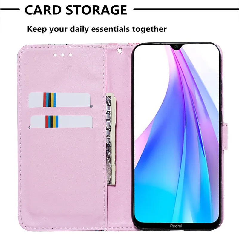Для Redmi Note 8 Pro Чехол Роскошный кошелек из искусственной кожи чехол для Xiaomi Redmi Note 8 T 8 T откидная подставка чехол для телефона Redmi Note8