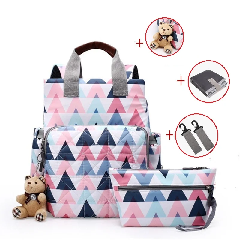 Mummy Backpack Large Capacity Maternity Nappy Baby Diaper Travel Tote Designer Nursing Nappy Stroller Bag For Mom's Baby Care