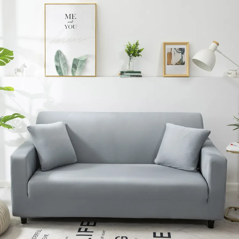 

Modern design solid color four seasons general elastic tight package full cover cloth anti slip sofa cover cushion sofa cover