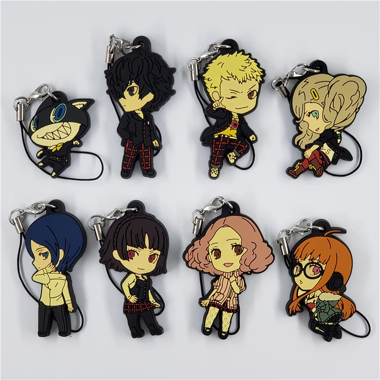 Persona 5 аниме P5 Akira Kurusu футаба Сакура Ryuji Sakamoto Anne Takamaki Goro Akechi Morgana ремешок резиновый