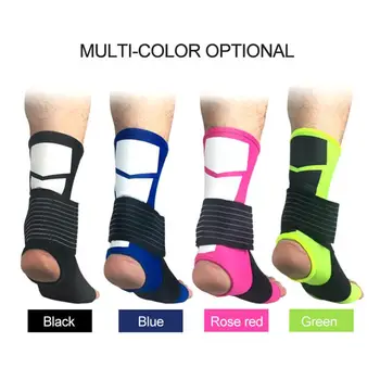 1Pcs Enkelblessure Protector Sport Enkel Ondersteuning Elastische Enkelbrace Guard Voet Ondersteuning Sport Gear Gecomprimeerd Enkelletsel Brace