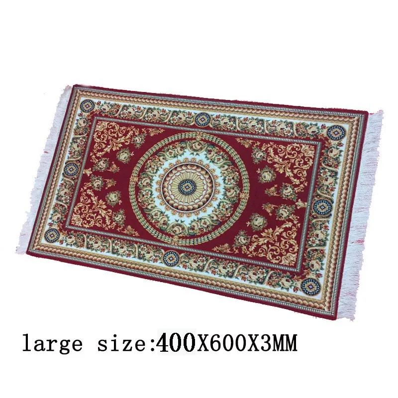 400X600X3MM-1 Большой коврик для мыши персидский ковер для ноутбука игровой ПК механическая клавиатура Коврик для мыши край белая кисточка резиновый Настольный коврик для питомца коврик - Цвет: 400X600X3MM-1