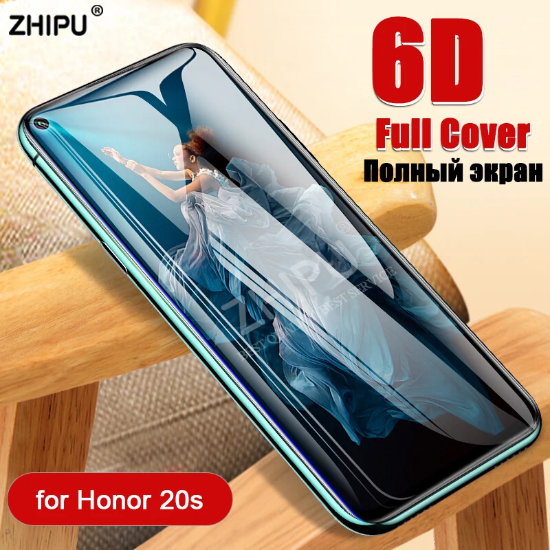 6D закаленное стекло для HUAWEI Honor View 20 V30 Pro Полное покрытие изогнутая Защитная пленка для экрана Honor V20 20i 20s защитное стекло - Цвет: Honor 20s