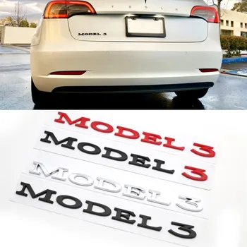 

Car Refitting High Performance Trunk Sticker Chrome Letters Tail Sign Ornament Emblem for Tesla MODEL 3 S X Logo Car Accessories
