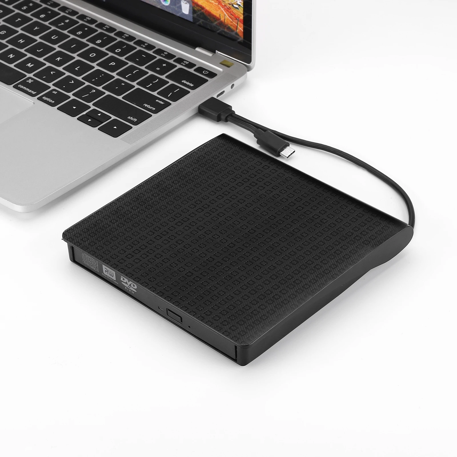 Тип C USB 3,0 тонкий внешний DVD-RW CD Писатель Привод горелки ридер плеер оптические диски для портативных ПК
