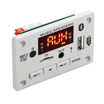 

ARuiMei Microphone Handsfree Bluetooth5.0 Decoding Board Module Wireless Car USB mp3 player bluetooth TF Card Slot / USB / FM /