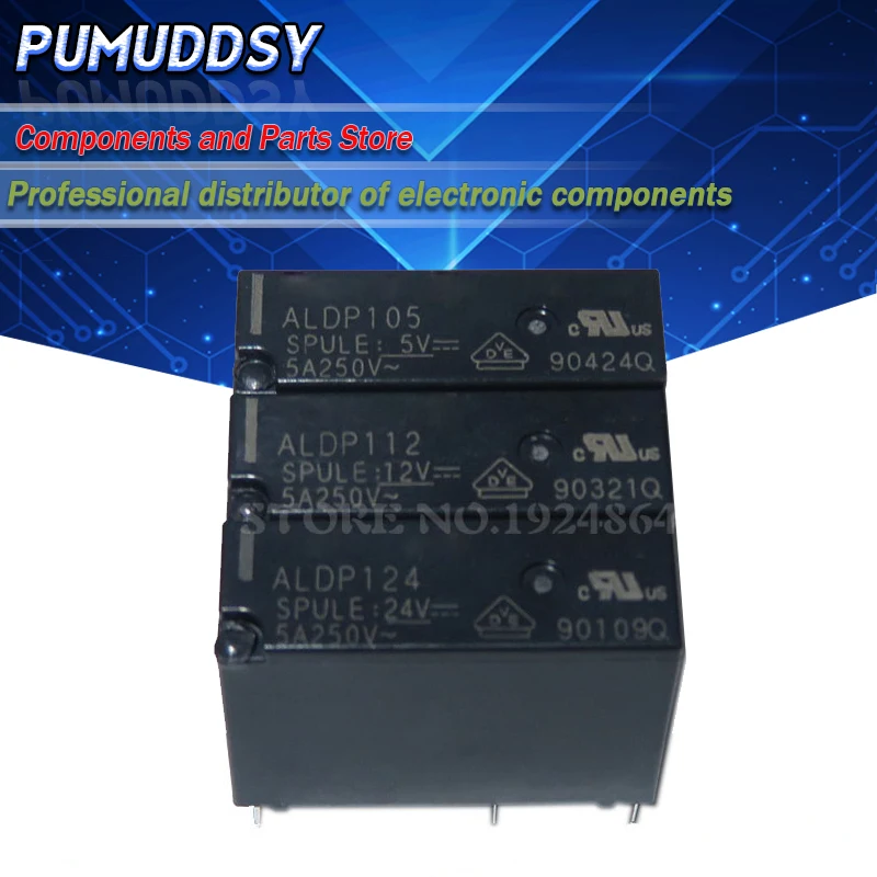 5 шт./лот реле ALDP105 ALDP112 ALDP124 5V 12V 24V 5A 250V DIP4 новое и оригинальное | Электронные
