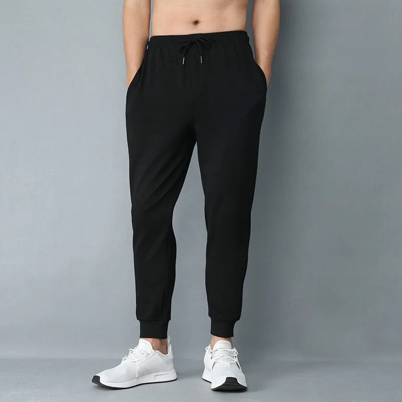 

Middle-aged Athletic Pants Activity Amount of Running-Athletic Pants Spring MEN'S Trousers Sweatpants Beam Leg Casual Trousers