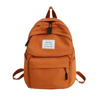 

P030 High-capacity schoolbag vintage sense girl high school college student canvas backpack