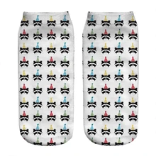 

Women's socks kawaii Funny Party Raccoon Printed Socks Woman harajuku Happy Funny Novelty cute girl gift Socks for women