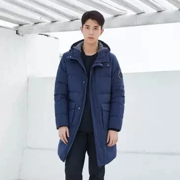  Xiaomi ULEEMARK Male Thicken Medium and long section Down jacket 80% duck down Windproof waterproof