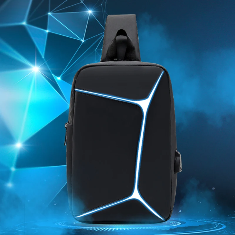 Multifunction Crossbody Men Bags Chest Pack Waterproof USB Charge Anti Theft Messengers Shoulder Bag Casual Male Phone Pouch |