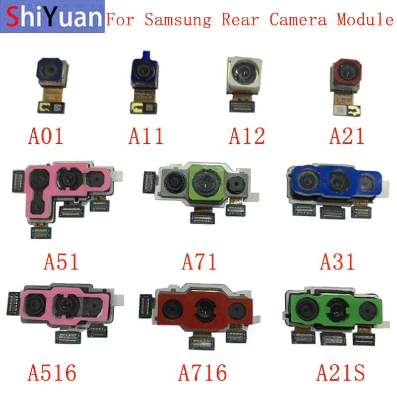 

Задняя камера гибкий кабель для Samsung A01 A11 A12 A21 A51 A71 A31 A21S A516 A716 Главный модуль большой камеры запасные части