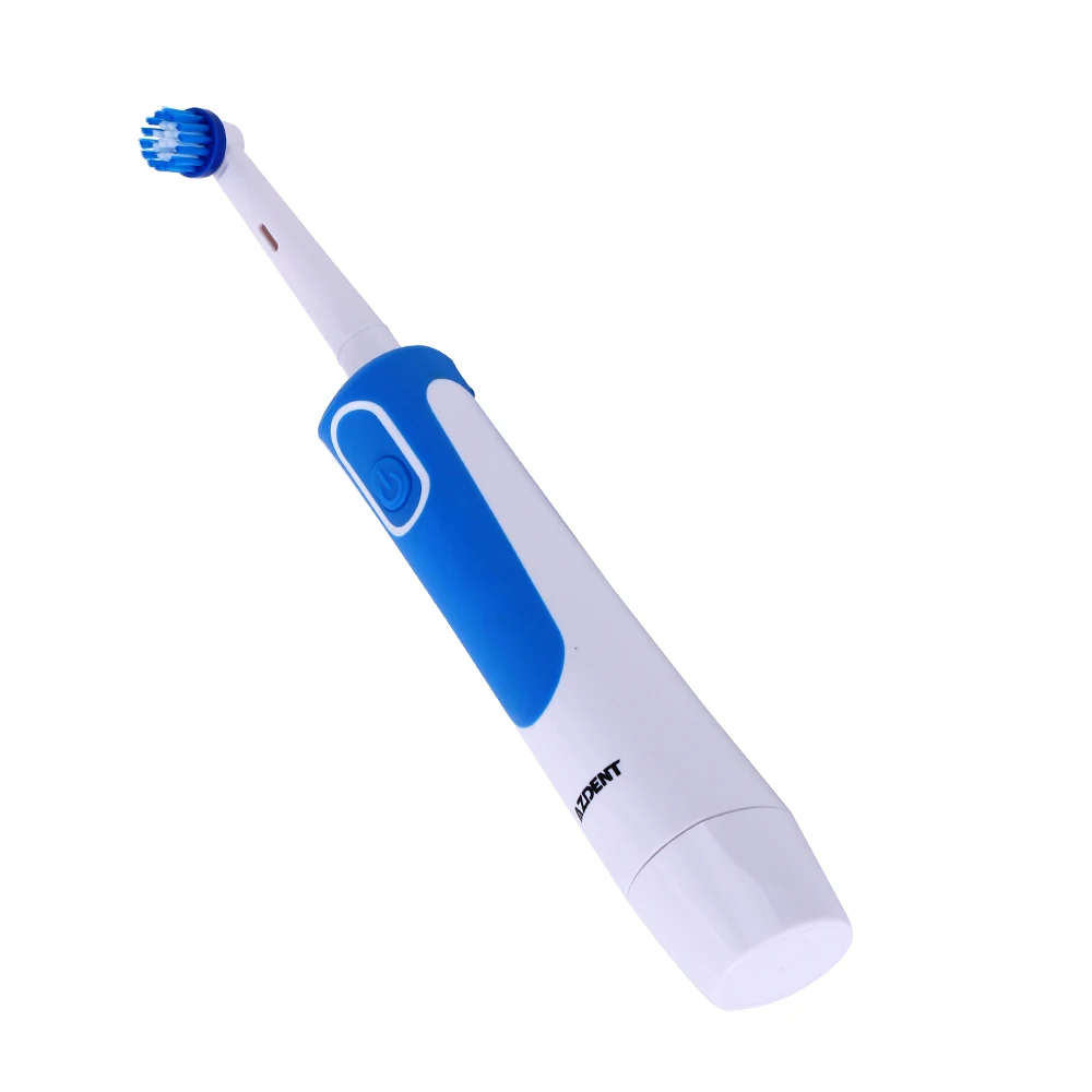 AZDENT AZ-2Pro электрическая вращающаяся зубная щетка 2 AA батарея питание от полости рта очиститель зубов 4 Глубокие чистые сменные головки гигиена полости рта CE