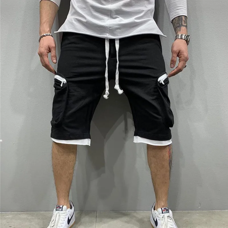 2020 New Quick Dry Men multi-pocket Sports Running Shorts  fitness Exercise Jogging 2 IN 1 Shorts With Longer Liner 5 Colors smart casual shorts