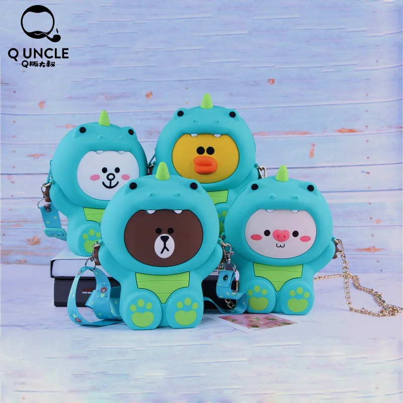 

Q UNCLE Cute Rabbit Shoulder Bag Lady Messenger Bag Girl Messenger Bag Children Small Round Bag Storage Bag Gift White Ornaments