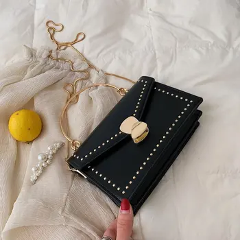 

Chain Women's Bag 2020 New Korean Trend Fashion Shoulder Messenger Bag Wild Handbag Personality Small Square Bag