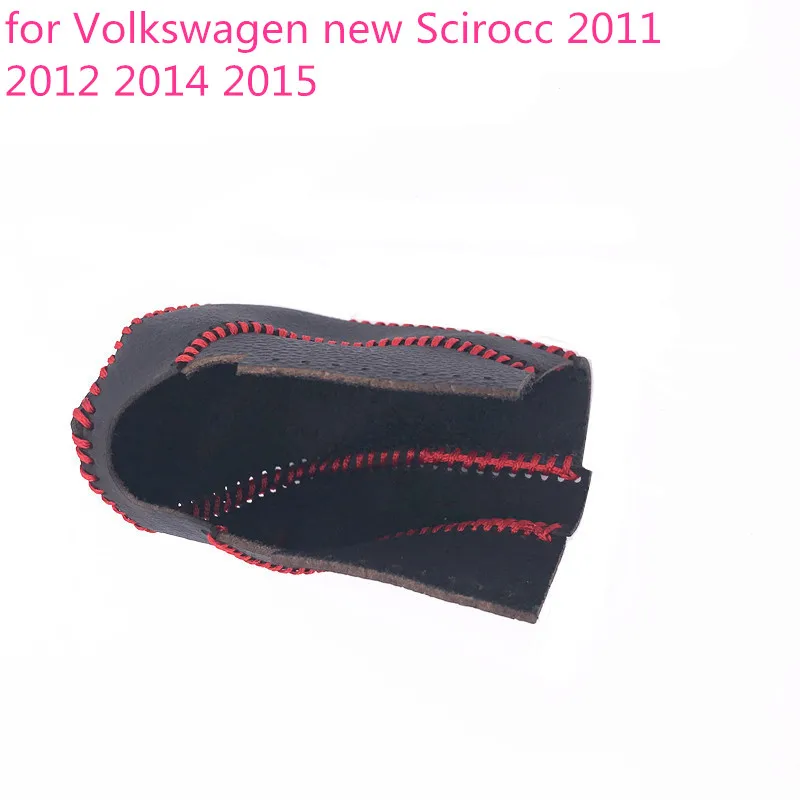 Автоматическая коробка передач черный рукоятки рычага КПП, Ручное шитье, для Volkswagen Sagitar 2012 2013