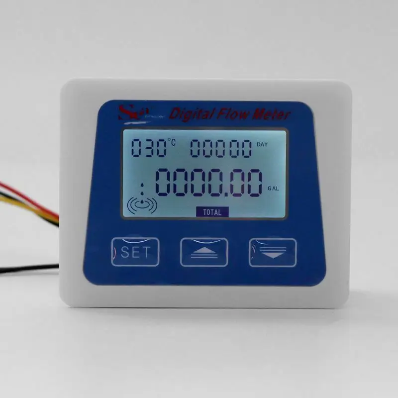 G1/2 расходомер датчик воды цифровой дисплей электронный Температура запись времени
