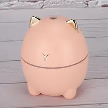 Mini sevimli kedi hava nemlendirici USB ultrasonik aromalı uçucu yağ difüzör aromaterapi Atomizer ile LED ışık ev ofis için