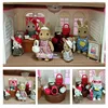 1/12 Simulation Forest Rabbit Family Dollhouse Critters IceCream Bakery Fruit Flower Handbag Shop Accessories Toy for girls Gift 3