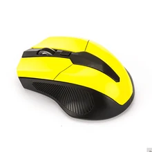 Беспроводной usb-приемник оптическая игровая мышь для ноутбука Настольный ПК компьютерный Цвет: черный/синий/красный/желтый(как показано на фотографии