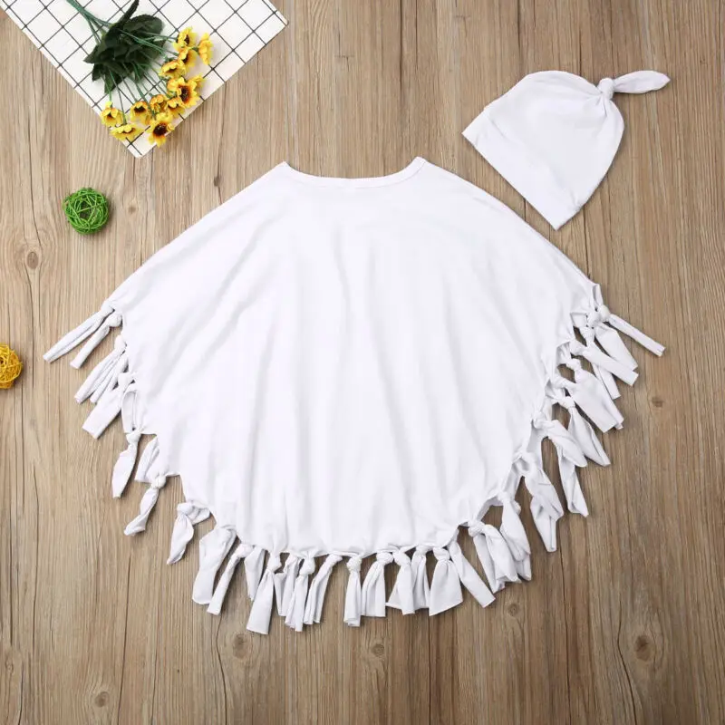 CANIS Autumn Infant Baby Boys Tassel Halloween Costumes Cloak Hat Cape Fancy Dress Cosplay Coats
