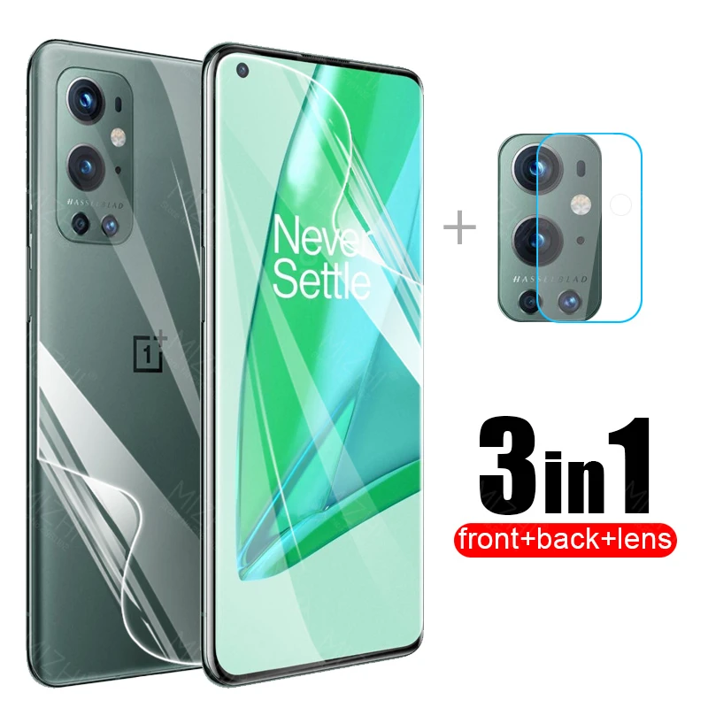 Per Oneplus 9 Pro Pellicola Idrogel Per Oneplus 9 Pro 9Pro One Plus 1 + 9 Pellicola Proteggi Schermo Anteriore Posteriore Oneplus 9Pro Pellicola Vetro