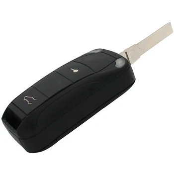 

Flip Folding 2 Button Car Remote Key Fob Shell Case For Porsche Cayenne 2003 2004 2005 2006 2007 2008 2009 2010 2011 With Blade