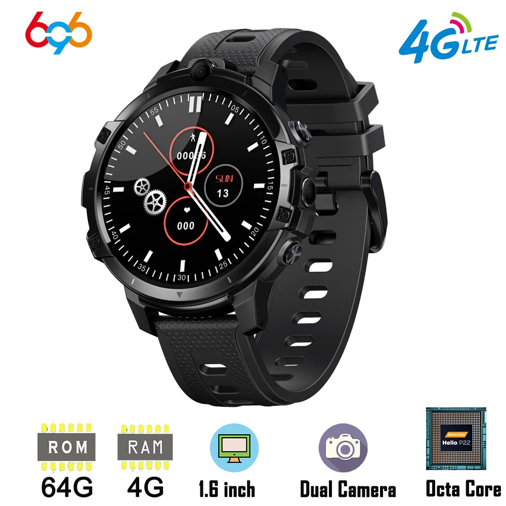 Permalink to 4G LTE Smart Watch Phone 1.6 Inch Full Cycle Full Touch Screen Helio P22 MTK6762 Octal-core CPU RAM 4GB ROM 64GB Smartwatch Phon
