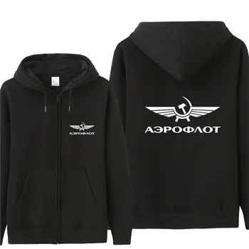 

New Aeroflot Russian Airlines Sweatshirt Hoodies Men Autumn Coat Pullover Fleece Jacket Unisex Man Sweatshirts HS-052