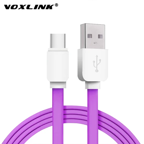 purple VOXLINK usb type-C кабель для быстрой зарядки usb c кабель type-c кабель для передачи данных usb-c для samsung S8 S9 Note 9 8 Xiaomi mi8 mi6 htc - Цвет: purple