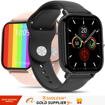 

1.75 inch PK P8 Smart Watch Men Women Sport IP67 Waterproof Clock Heart Rate Blood Pressure Monitor Smartwatch for IOS Android